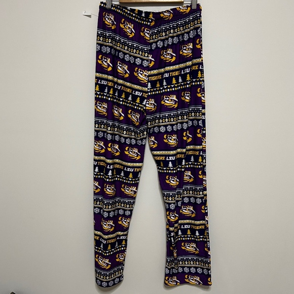 LSU Tigers Men's Medium Winter Holiday Pajama Bottoms Fandom Christmas - Picture 2 of 9